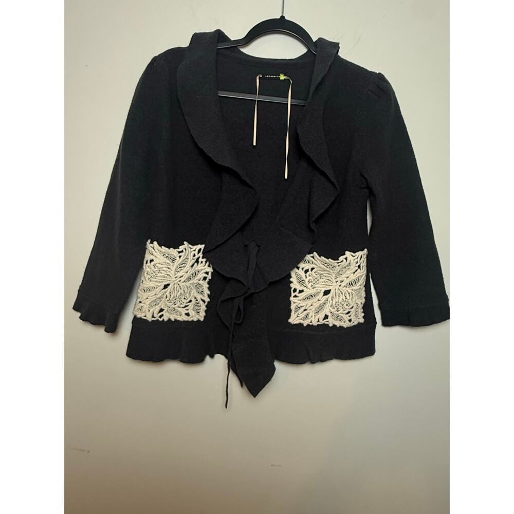 Anthropologie Lace Attache Cardigan byā Leifsdottir Size M